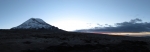Sonnenaufgang beim Chimborazo.