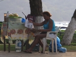 Strassenszene in Playa del Coco, wieder in Costa Rica.