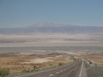 40km Abfahrt nach San Pedro de Atacama (im Gegenwind).